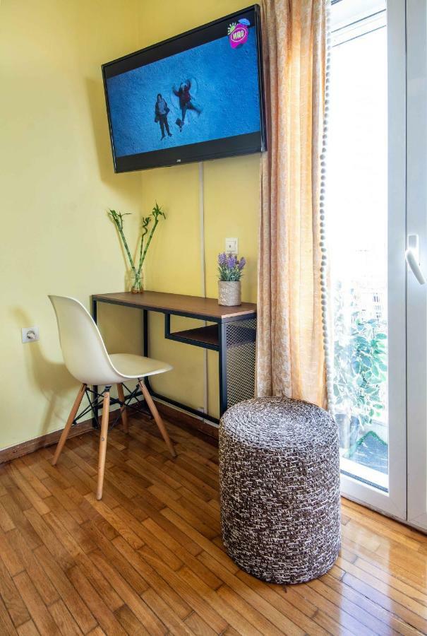 Central 6Th Floor Studio Near Metro & View&200Mbps Atény Exteriér fotografie